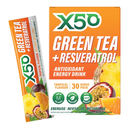 X50 Green Tea 30 Serve Tropical