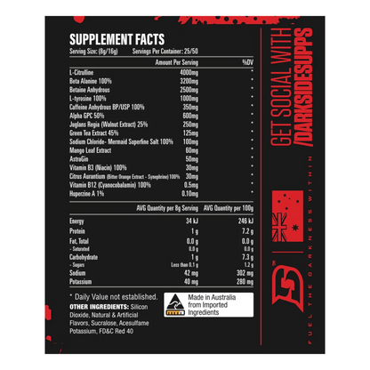 Darkside PreWorkout Pineapple Orange