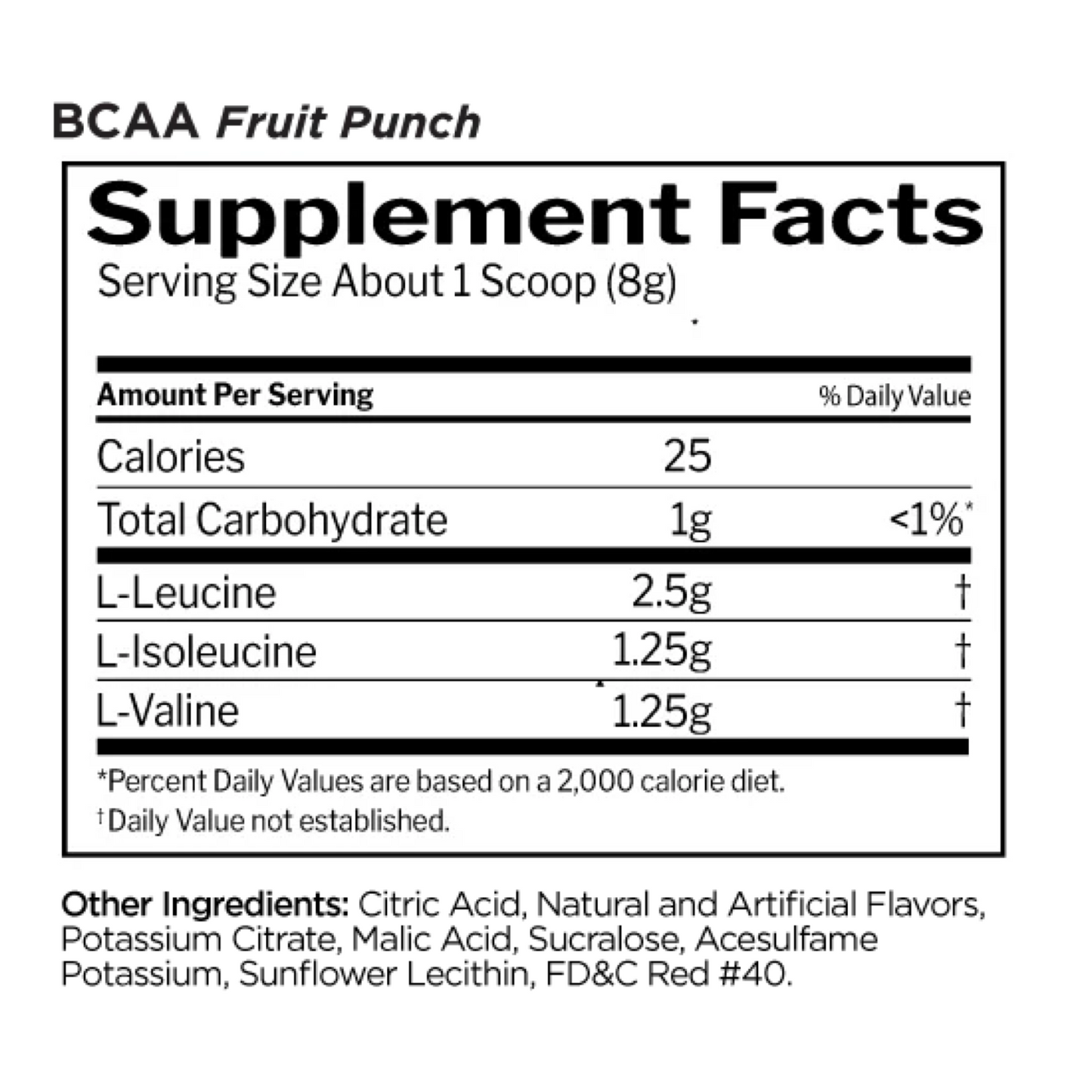 R1 BCAA 30 Serve Fruit Punch