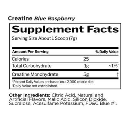 R1 Creatine 30 Serve Blue Raspberry