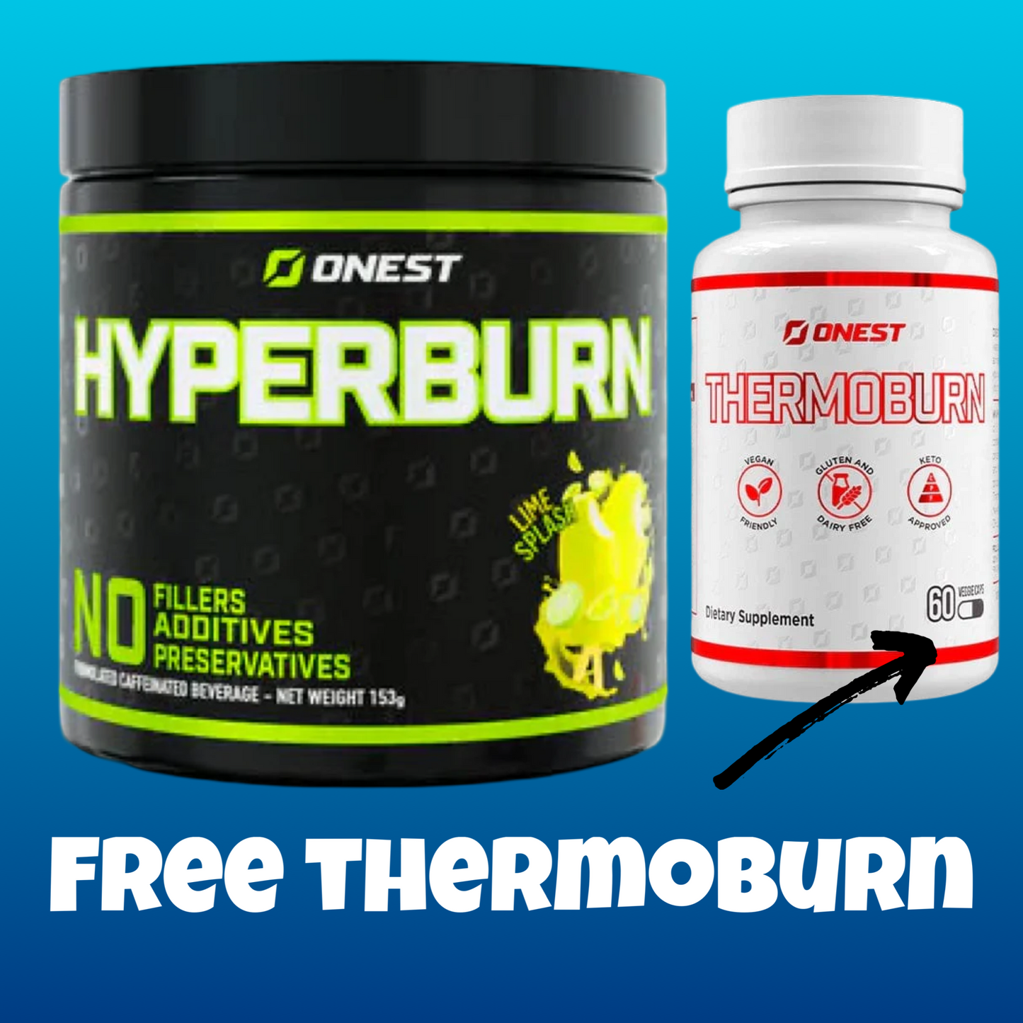 Onest Hyperburn Lime Splash